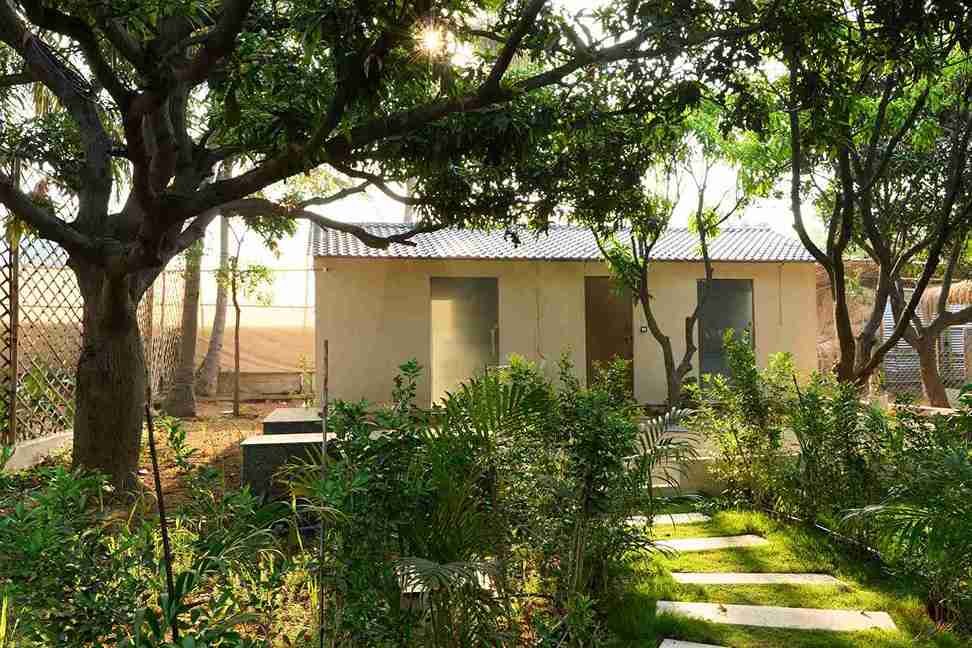 Seasun reception nestled among trees